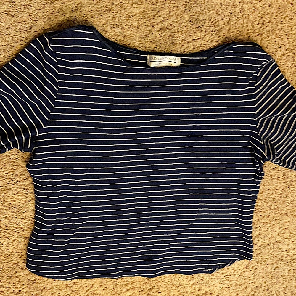 Long sleeved blue shirt